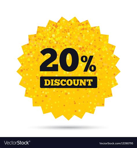 20 Percent Discount Sign Icon Sale Symbol Vector Image