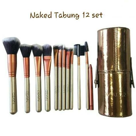 Jual Naked Make Up Brush Tabung Isi 12 Set Shopee Indonesia