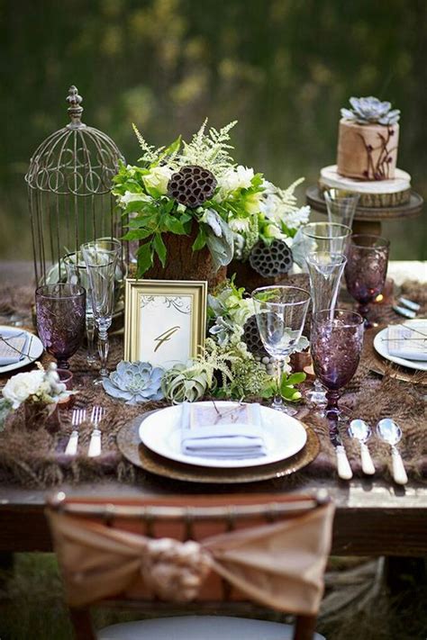 The one below, baked with love, is by raindrop desserts, is the perfect addition to a forest themed bohemian wedding. Romantic Enchanted Forest Wedding Ideas: Create The Dream!