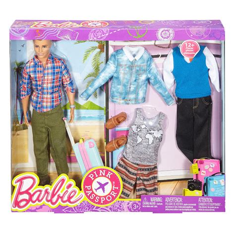 Barbie Pink Passport Ken Doll With Motorcycle