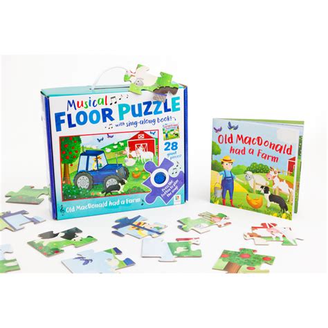 Musical Floor Puzzle With Sing Along Book Old Macdonald Curiousuniverse