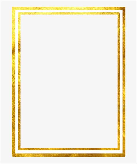 Double Line Square Gold Marco Frame Borders And Frames Transparent