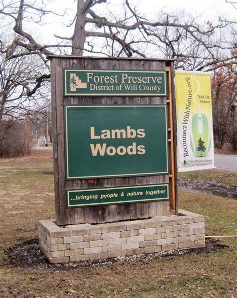A Sign For The Forest Preserve District Of Will County