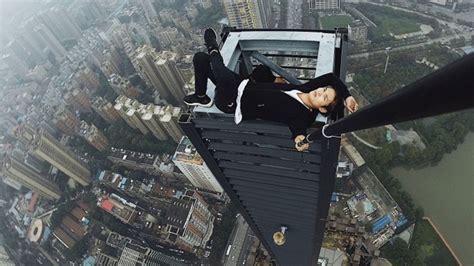 Chinese Rooftop Climber Dies In 62 Storey Fall Bbc News