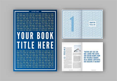Book Layout Template Print Template Indesign Template Etsy
