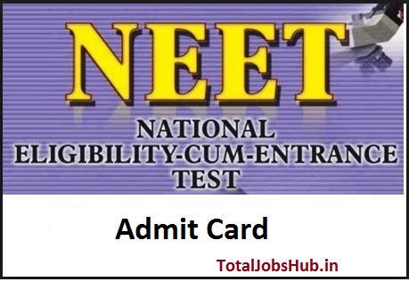 Candidates can visit the link nta.ac.in to download the neet 2019 hall tickets. NEET Admit Card 2017 NEET UG PG Exam Date, Hall Ticket