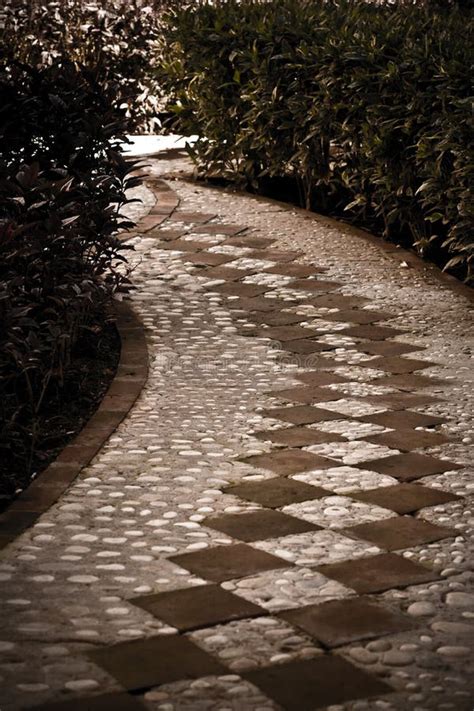 A Tiled Cobblestone Path Stock Image Image Of Cobble 4851475