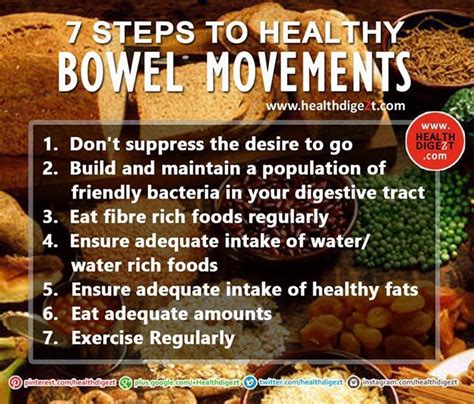 7 Steps To Healthy Bowel Movements Healthy Bowel Movement Health And