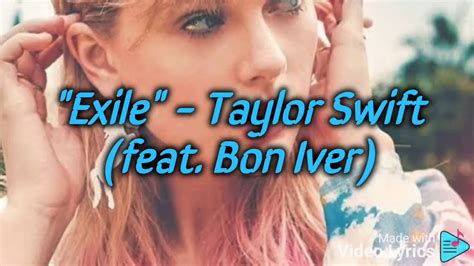 Exile Taylor Swift Feat Bon Iver Lyrics Video Youtube