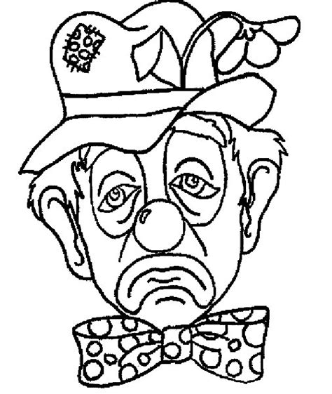 Make your world more colorful with printable coloring pages from crayola. Clown Faces Coloring Pages | Scary clown drawing, Clown ...