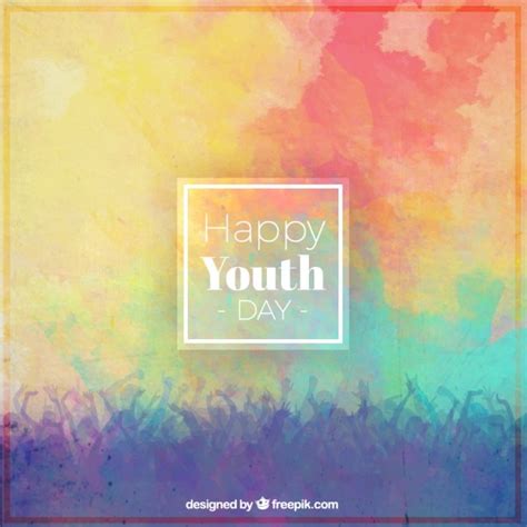 Free Vector Colorful Background Of Youth Day