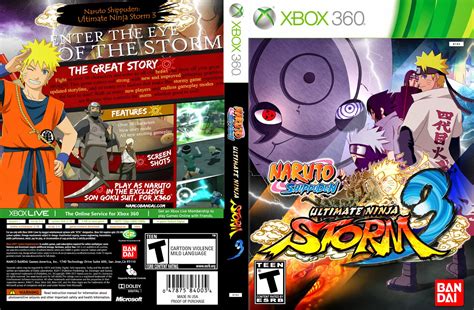 Naruto Shippuden Ultimate Ninja Storm 3 Xbox 360 Ultra Capas