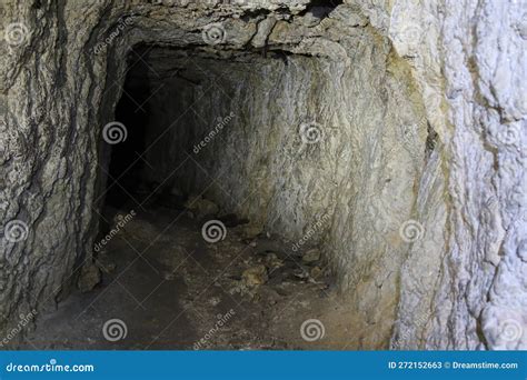 Caves From World War One In The Dolomite Alps Stock Image Image Of