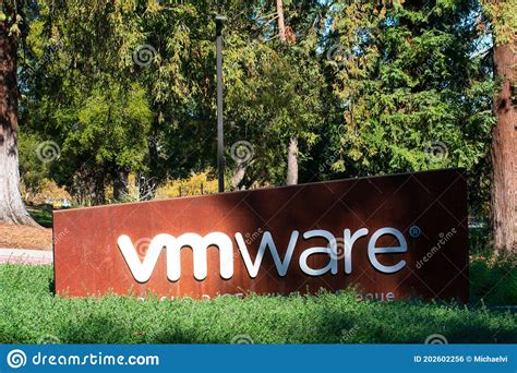 Vmware Sign On The Entrance To Campus Headquarters In Silicon Valley Editorial Image