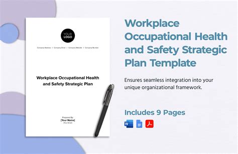 Workplace Occupational Health And Safety Strategic Plan Template In Pdf