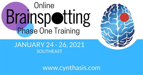 Brainspotting Phase One Training Southeast January Cynthasis