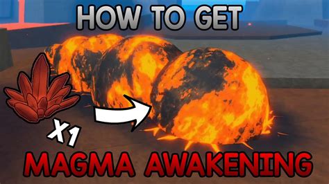 How To Get Magma Awakening Magma Awakening Showcase King Legacy