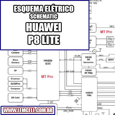 Esquema Elétrico Smartphone Huawei P8 Lite Manual de Serviço