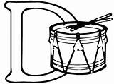 Drum Coloring Clipart Snare Drawing Letter Clipartmag sketch template