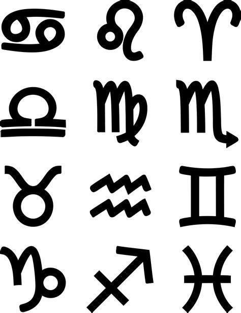 Bold zodiac symbols by Firkin | Zodiac symbols, Zodiac ...