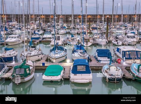 Boats Yachts And Fishing Boats Moored At Brighton Marina Docs On A