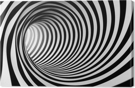 Cuadro En Lienzo Fondo Espiral Abstracta 3d En Blanco Y Negro Pixers