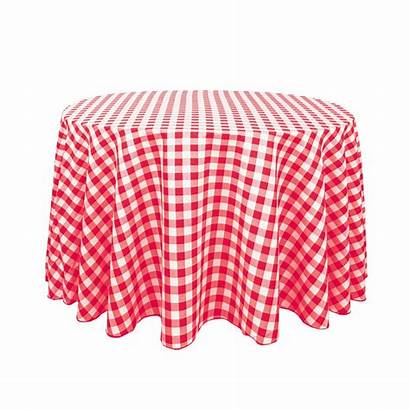 Cloth Clipart Tablecloth Checkered Round Table Pink