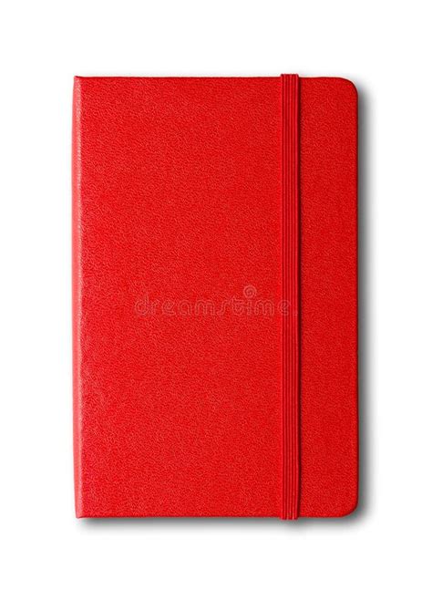 Cuaderno Cerrado Rojo Aislado En Blanco Imagen De Archivo Imagen De