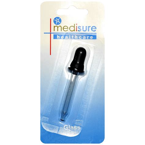Medisure Healthcare Medical First Aid Lab Eye Dropper Clear Glass
