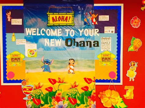 Opening Welcoming Ra Board Lilo And Stitch Themed Dorm Bulletin Boards