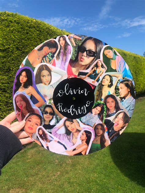 Olivia Rodrigo 12 Custom Hand Collaged Vinyl Record Etsy Uk