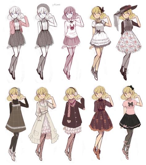 Cuteparade By Ruin Hci On Deviantart Drawing Anime Clothes Art