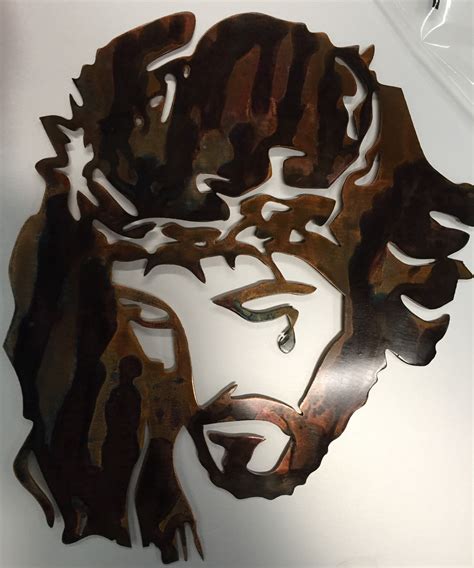 Jesus With Tear Metal Wall Art Pastor T Christian