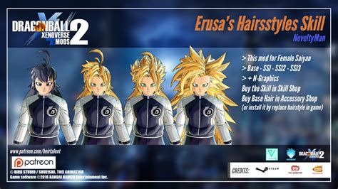 Xenoverse 2 Female Hairstyles Ssj4 Hair Pack Dragon Ball Xenoverse 2 Mods Gamewatcher