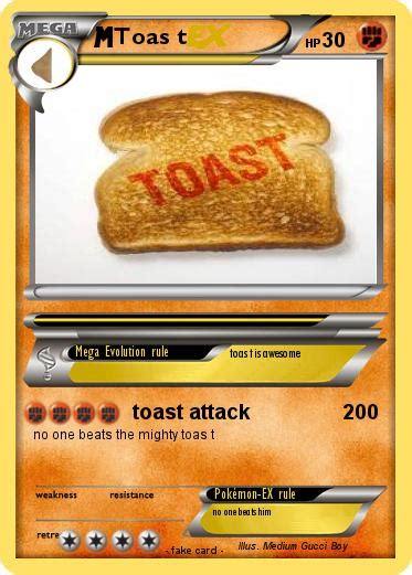 Pokémon Toas T Toast Attack My Pokemon Card