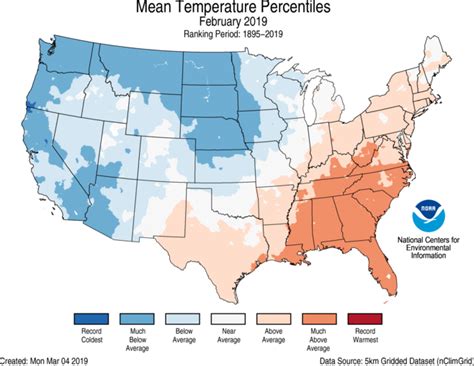 Noaa Wettest Winter On Record For The Us Climate And Agriculture In The Southeast