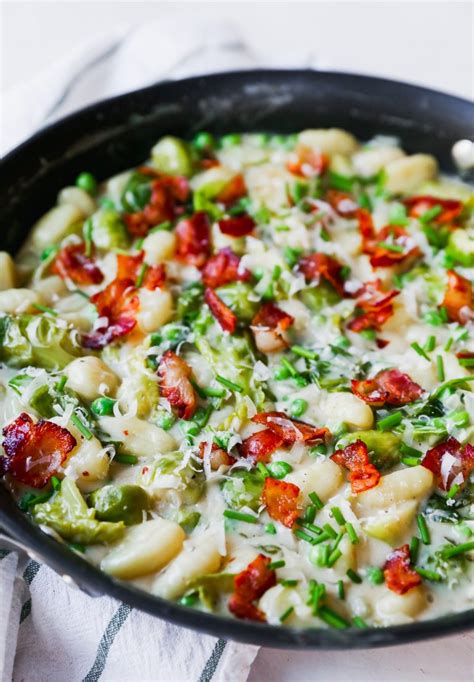 Skillet Gnocchi With Brussels Sprout And Bacon Kurobuta Ranch Tm