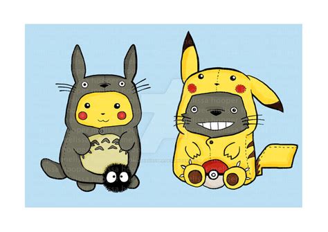 Totoro And Pikachu Onesies By Melissahooper On Deviantart