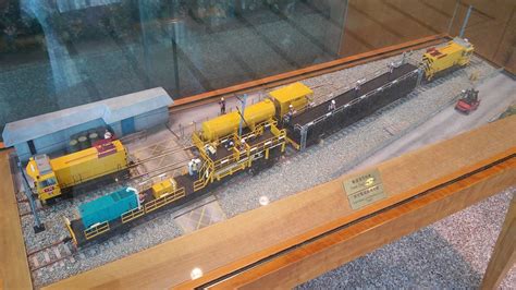 Scale Model Of A Mtr Works Train Checkerboard Hill