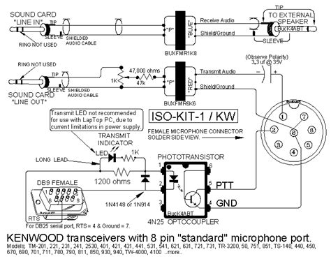 Kenwood Conexiones Mic 8 Pin A Pc Radioaficion