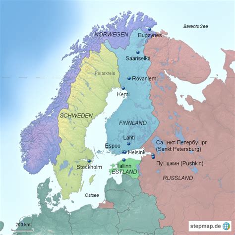 Stepmap Finnland 2013 Landkarte Für Deutschland