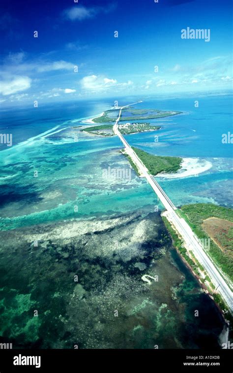 Florida Keys Usa Overseas Highway Aerial Stock Photo Alamy