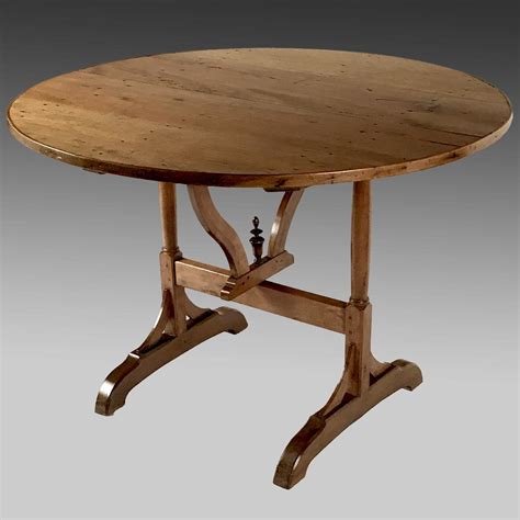 Antique French Fruitwood Wine Tasting Table