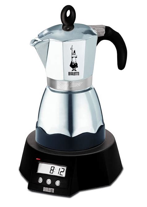 Bialetti Easy Timer Italian Coffee Maker 6 Cups Aluminum Uk Kitchen And Home