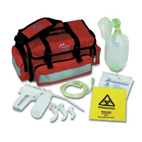 Mini Resuscitator Kit Red Carry Case