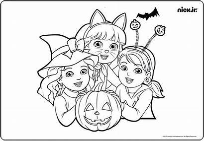Coloring Pages Halloween Fancy Dora Nick Friends