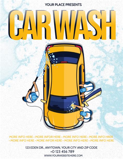 Car Wash Flyer Template Word