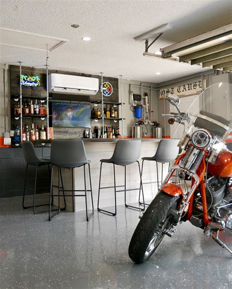 Motorcycle Man Cave Garage Makeover 🏍 Motorcycle Garage We Turned