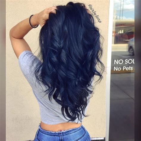 The 25 Best Midnight Blue Hair Ideas On Pinterest Dark Blue Hair