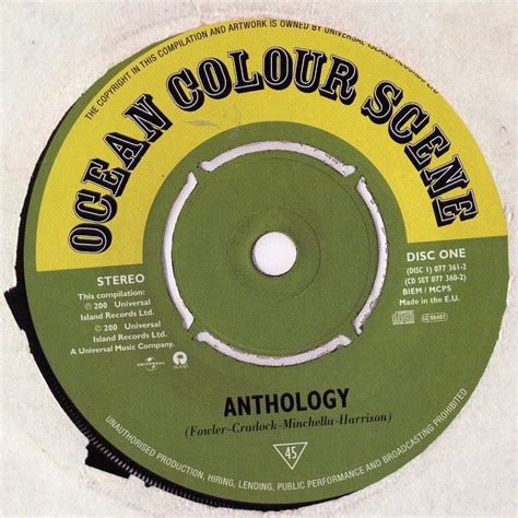 Ocean Colour Scene Anthology Lyrics And Tracklist Genius